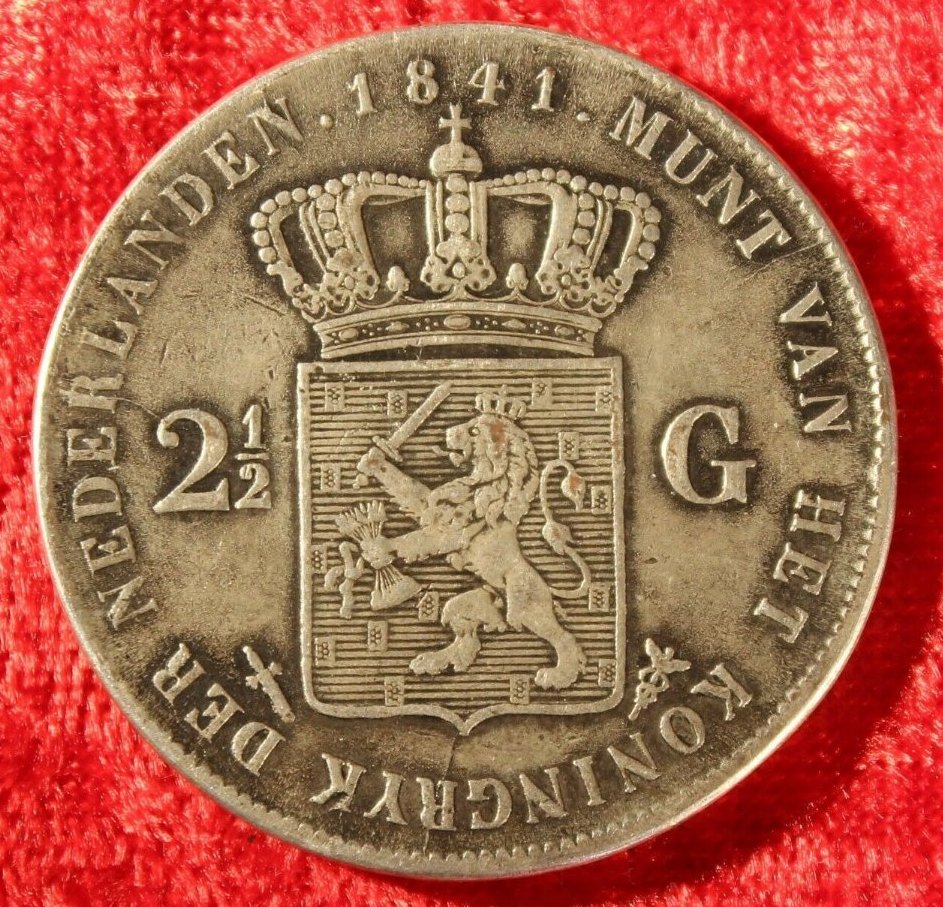 1841-Netherlands-2-1/2-Gulden